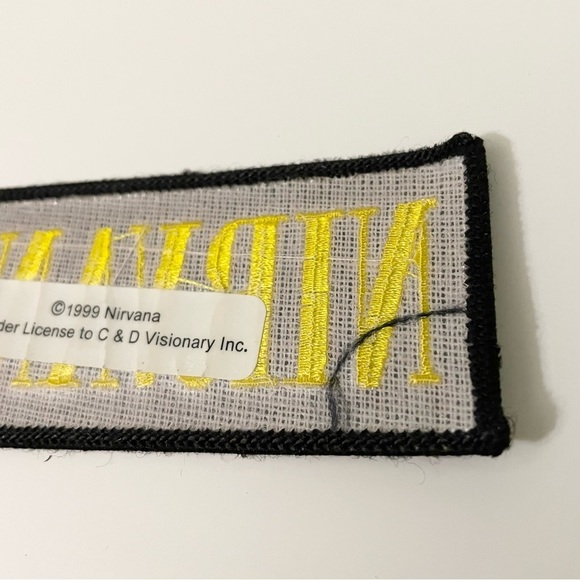 Vintage 1999 Nirvana Patch Black Yellow - Picture 7 of 11